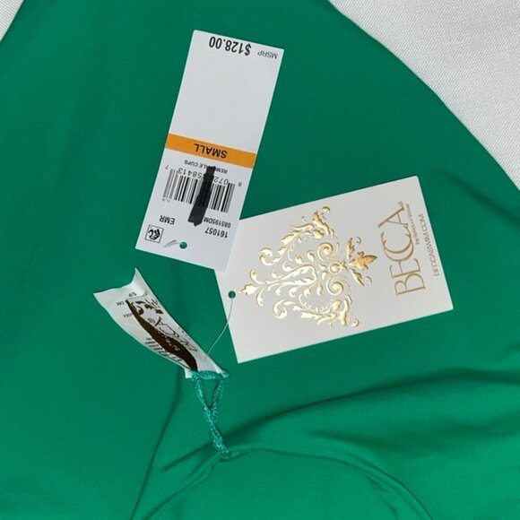 NWT Becca Marble Canyon One Piece in Emerald Green Size Small - Picture 7 of 7
